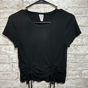 Small Black Crop Top with Ties
